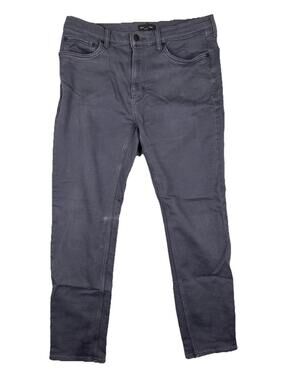 Banana Republic Mens Straight Leg Jeans 34x32 Gray Stretch 5-Pocket Design Photo
